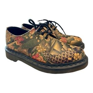 Dr. Martens X Evisu Wagara Tattoo Sleeve Koi Fish Oxfords Shoes Unisex
